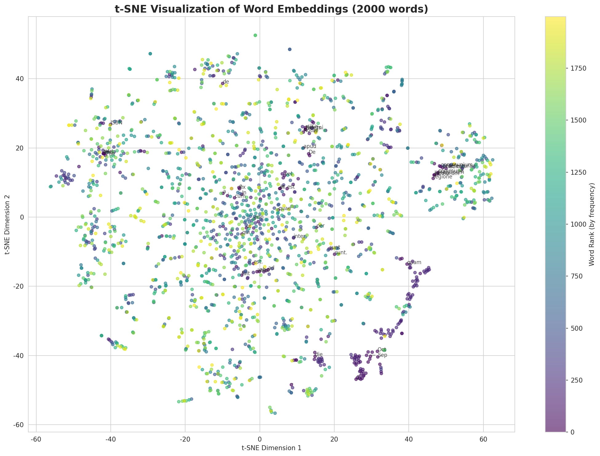 t-SNE Words