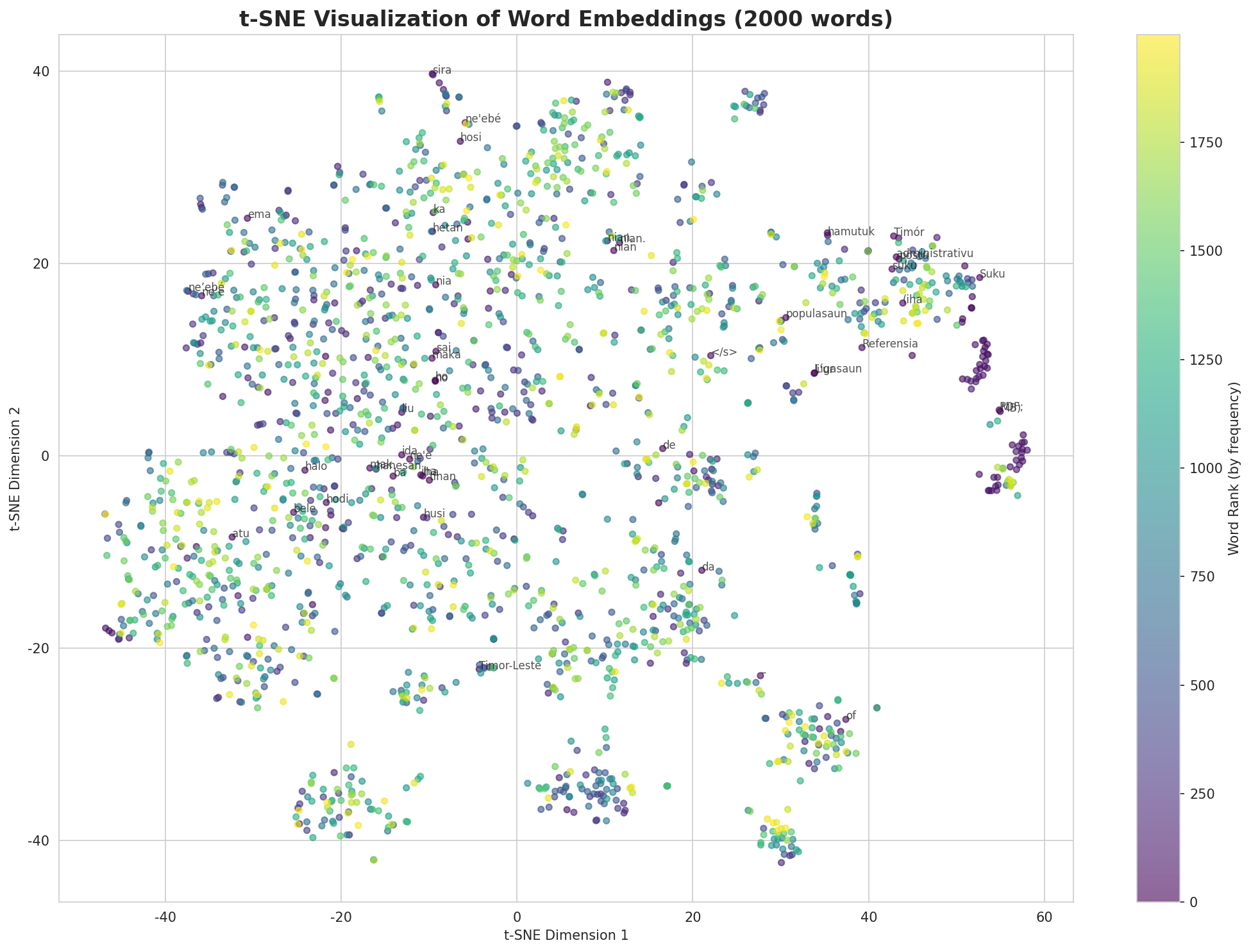 t-SNE Words